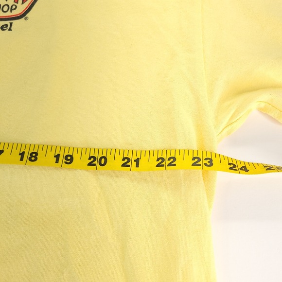 Ron Jon Surf Shop Shirt Mens XL Yellow I Don't Do Mornings Cozumel Shark Graphic - Picture 6 of 11